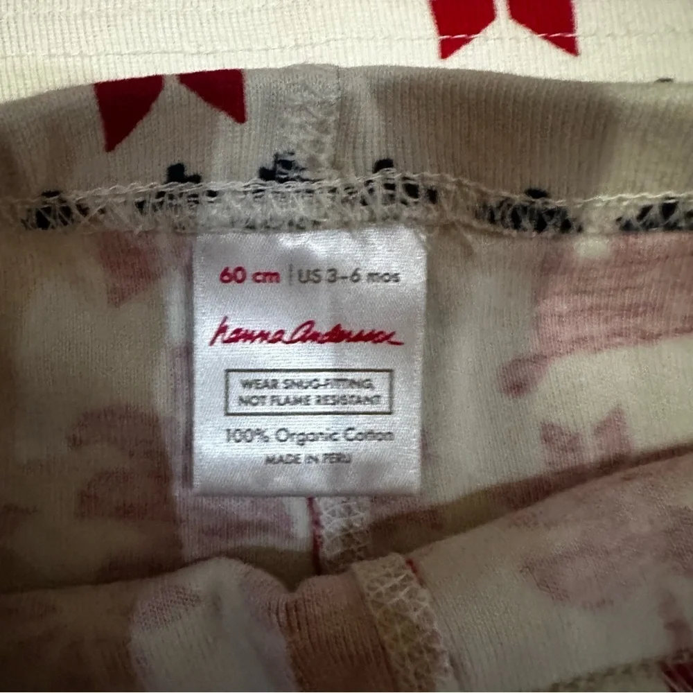 Hanna Andersson Christmas Dear Deer Pajamas 3/6M